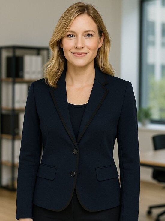 Gap The Academy Blazer Navy and Black Trim Academia Old Money Career 4 - Picture 1 of 9